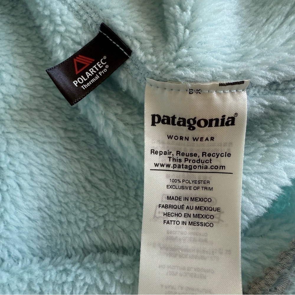 PATAGONIA Re-Tool Snap-T Fleece Pullover Womens XS Teal Polartec. 1238 - Picture 4 of 4